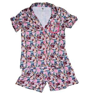 Awe Smocks Taylor Swift Pajamas Shirt Shorts Size XS
